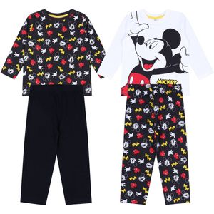 2x Mickey DISNEY zwart-witte pyjama