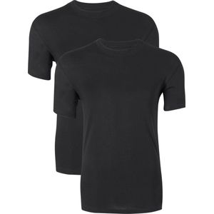 Ten Cate Basic heren T-shirts O-hals - 2-pack - zwart -  Maat: XXL