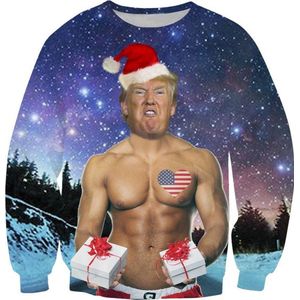 Sexgod Trump Foute kersttrui - Maat: S - Kerstmis trui - Heren kersttrui - Dames kersttrui - Foute kersttruien - Kerst outfit - Kerstkleding - Lelijke kersttrui - Gekke kersttrui -