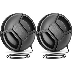 Lensdop 55 mm - Lensbescherming - 2 stuks