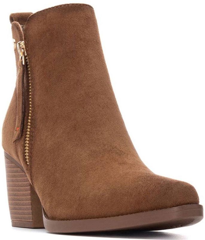 Refresh - 17301501 - Enkellaarsjes - Taupe - Ritssluiting - Casual