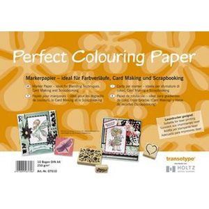 Transotype Markerpapier Tekenpapier - Perfect Colouring Paper A4 Formaat 10 Vellen - Professioneel Tekenpapier