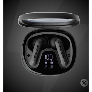 pocobob® 8 - Draadloze oordopjes - Zwart - In-ear oortjes - Met mic - Met APP