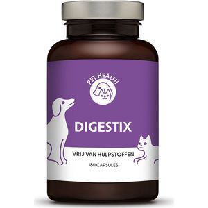 Pet Health - Digestix® - 180 capsules - Enzymen voor ondersteuning aan de spijsvertering - Voor Kat & Hond