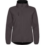 Clique - Classic Softshell Jacket - Donkergrijs - Dames