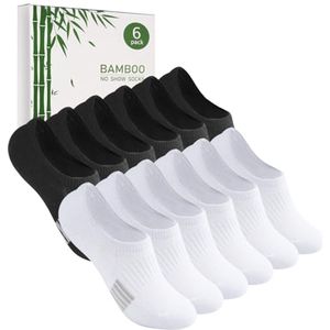 Dames Bamboo Sneakersokken - 6 Paar - Sportieve Anti-Zweet Kousen voor Joggen en Fietsen