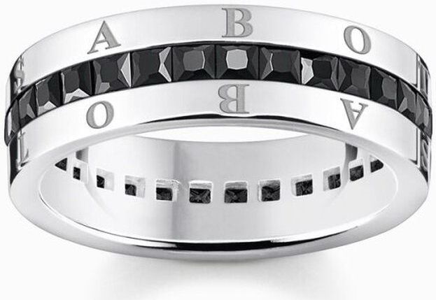 Thomas Sabo - TR2361-643-11 - Ring - Zwart - 925er Zilver - Zirkoon