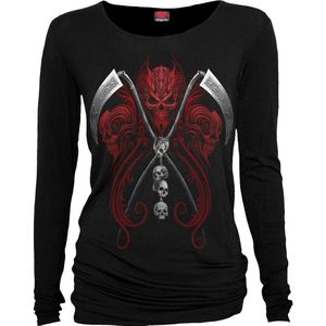 Spiral Reaperess - Longsleeve Dames Shirt met lange mouwen - zwart - XL