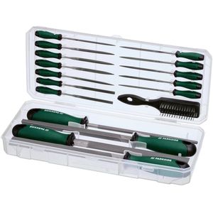 PARKSIDE® Vijlenset - Vijl Set 17-delig - Voor Hout en Metaal - In praktische opbergdoos