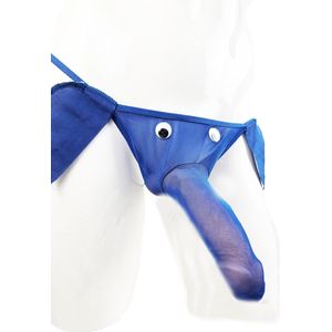 BamBella® - Onderbroek heren - Onesize - grappig valentijn verassing voor koppels string olifant blauw