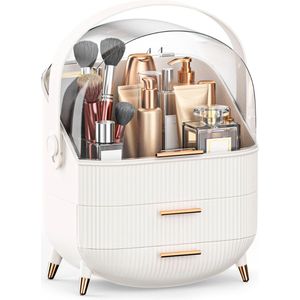 Organess - Make up organizer - Opbergdoos - Skincare organizer - Make up koffer - Wit