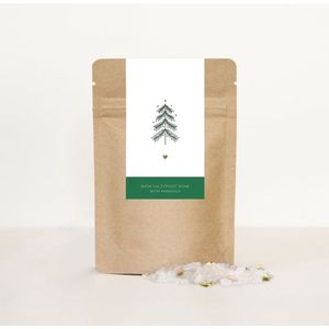(voeten) badzout Chrismastree | Christmasgift | Mypaperstation |bath salt/foot soak. | with Marigold