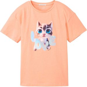 TOM TAILOR photoprint oversized t-shirt Meisjes T-shirt - Maat 104/110