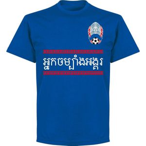 Cambodja Team T-shirt - Blauw - S