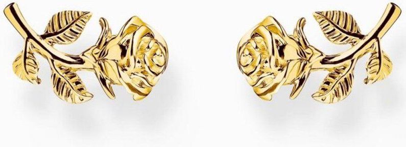 Thomas Sabo - Oorknoppen - Gerecycled Zilver - Geel Goud Verguld - 18 Karaat