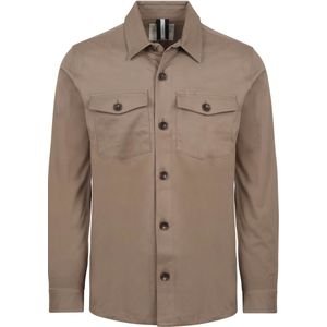 Profuomo - Overshirt Basic Taupe - Heren - Maat M - Modern-fit