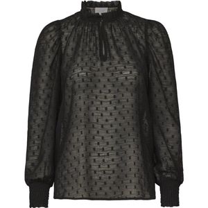 SISTERS POINT Esar-ls - Dames Blouse - Black - Maat S