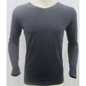 Moscow Basic Shirt - Donker Grijs - V Hals - Maat XL