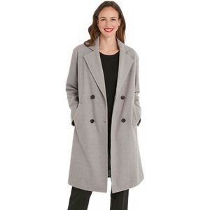 Double-breasted jas met getailleerde kraag