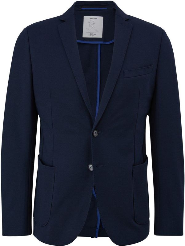 Jog Suit - Colbert - Kreukarm - Jersey - Zwart
