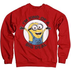 Minions Sweater/trui -L- I'm Kind Of A Big Deal Rood