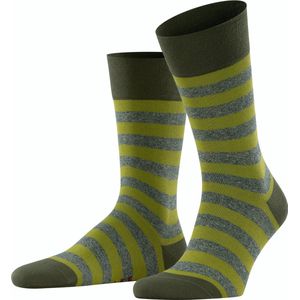 FALKE Sensitive Mapped Line elegant adervriendelijk hoge kwaliteit gedessineerd met motief zonder elastiek voor diabetici mid-rise zomer zacht Katoen Groen Heren sokken - Maat 39-42