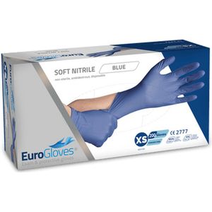 Soft Nitril Handschoenen Blauw - 200 stuks - XL