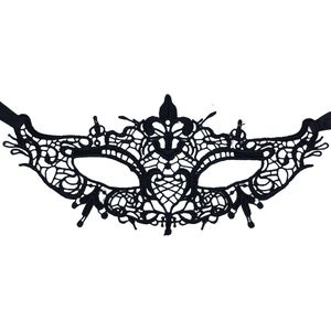 Miresa - Sexy Masker - Carnaval / 18+ / Halloween / Themafeest - Zwart - Kant - MM027-