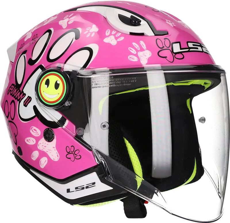 LS2 - Funny II Paws OF622 - Kinderhelm - Roze - M