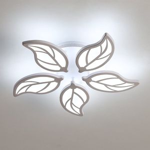 Delaveek-Acryl Blad LED Plafondlamp - Wit -60W 6100LM-5 Koppen- Koel wit 6500K