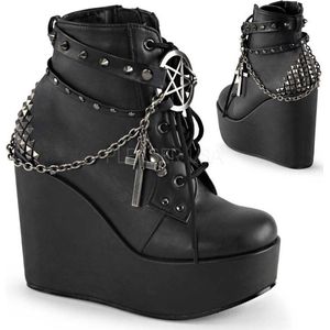 DemoniaCult - POISON-101 - Sleehakken - Zwart