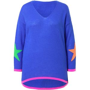Angel of Style Trui  blauw / groen / oranje / pink