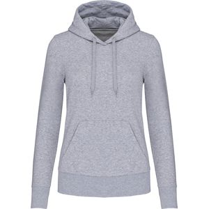 Kariban Ecologische damessweater met capuchon K4028 - Oxford Grey - L