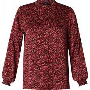 YESTA Sadah Tops - Deep Brown/Multi Col - maat 2(50)