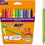 BIC Kids Kid Couleur - Kleurstiften middelgrote punt - Diverse kleuren - 12 stuks