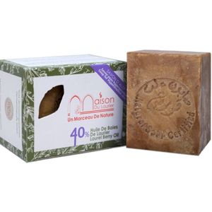Maison du Laurier – Aleppo Zeep 40% Laurierbesolie – 200 g - 100% natuurlijk, vegan & ambachtelijk gemaakt in Aleppo