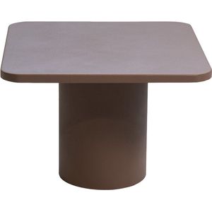 Salontafel Vierkant - Taupe Metaal - 50x50x35cm - Mischa - Giga Meubel