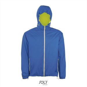 SOL'S Unisex Lined Windbreaker Skate Jacket L947 - Royal Blue 241/Neon Gold - XL