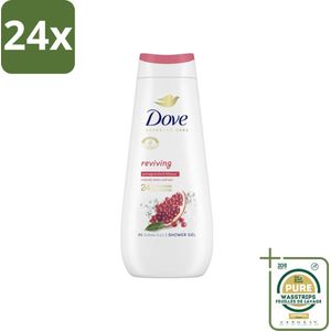 Dove Douchecrème - Reviving - Granaatappel & Hibiscus - 400 ml - Voordeelverpakking - 24 stuks - Reviving - Granaatappel