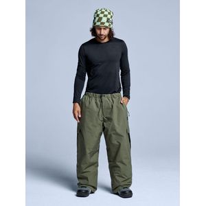 Poederbaas Skibroek - Unisex - Park - Olive Green - Maat M