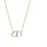 The Fashion Jewelry Collection Ketting Hartjes 1,3 mm 40 - 42 - 44 cm - Goud