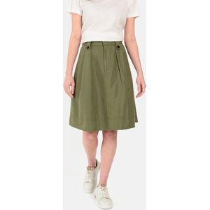 A-lijnrok - Katoen/Linnen - Zijdelingse Steekzakken - Ingewerkte Vouwen