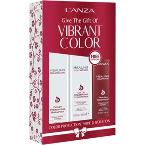 L'anza Healing Color Care - Trio Set (Shampoo 300ml, Conditioner 250ml & Trauma Treatment 150ml)