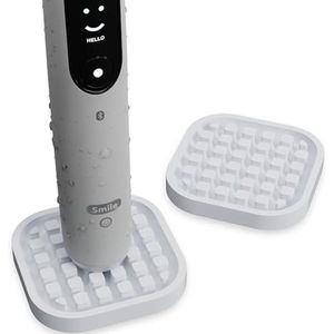 Set van 2 compacte houders voor elektrische tandborstels - Geschikt voor alle modellen - Voedselveilige siliconen