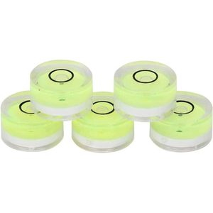 Allecto Plus - Mini ronde libelwaterpas voor statief platenspeler - 5 stuks