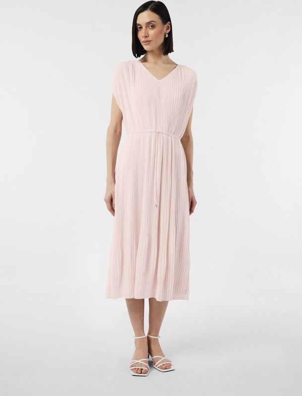 COMMA - Jurk - Pastelroze - 3/4 Lengte - Gevoerde Zoom/Rand