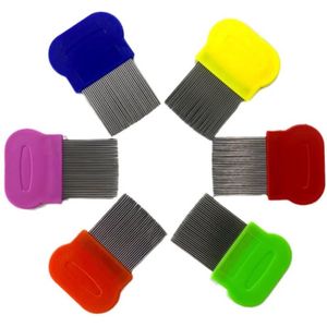 Go Go Gadget - Hoofdluis kam - Netenkam - Luizenkam - RVS - 8x5.8cm - 1 stuk - Random kleur