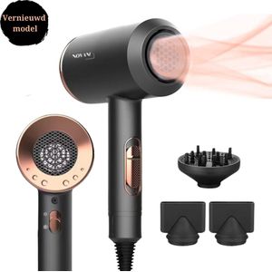 Novani - Föhn met Diffuser - 2000 Watt - Ultra Licht Gewicht - Extra Grote Diffuser