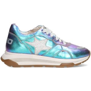 VINGINO VIN825123-926 Meisjes Lage Sneakers - Multicolor - Leer - Veters