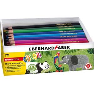 Eberhard Faber kleurpotloden - Jumbo - driekantig - 72 stuks - EF-511471